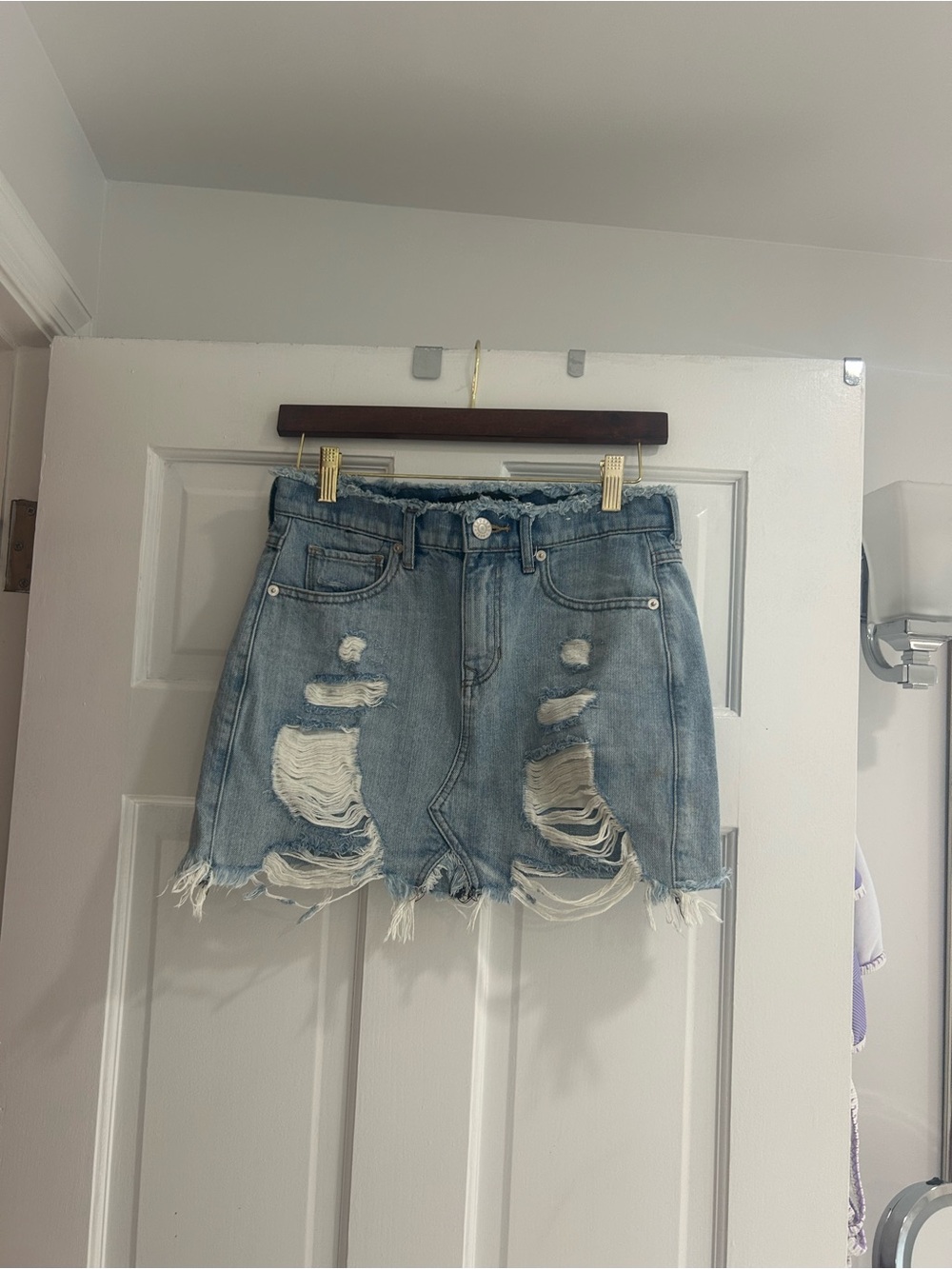 Express Denim Skirt